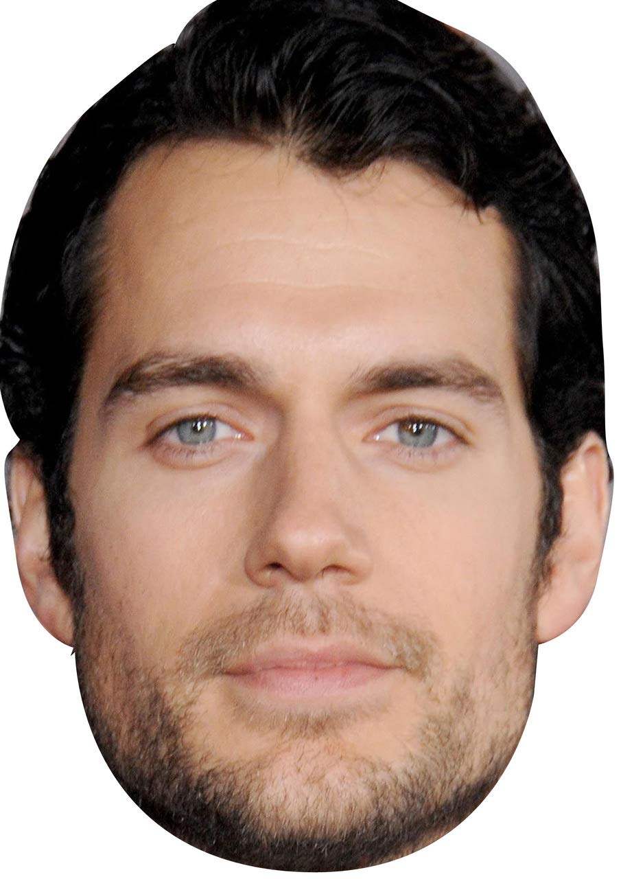 FoxyPrinting Henry Cavill Tv Movie Star Celebrity Cardboard Party Face Mask Fancy Dress