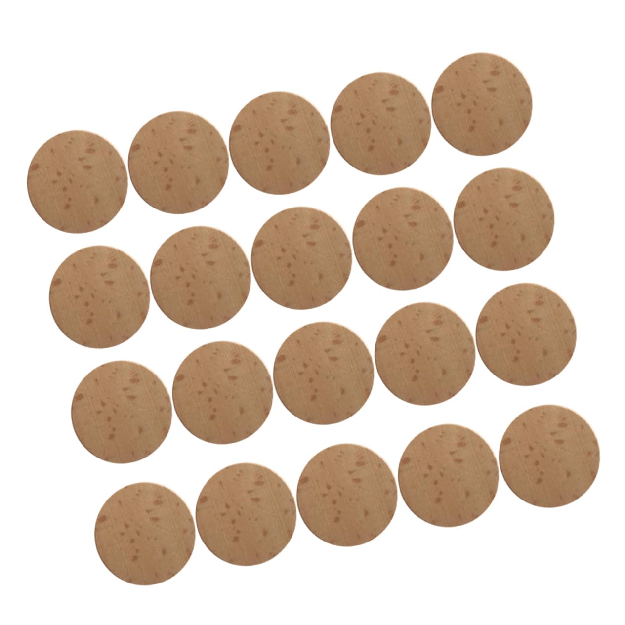 SHINEOFI 120 Stück 3,8cm Runde Holzscheiben ohne Loch zum Bemalen Basteln Gestalten