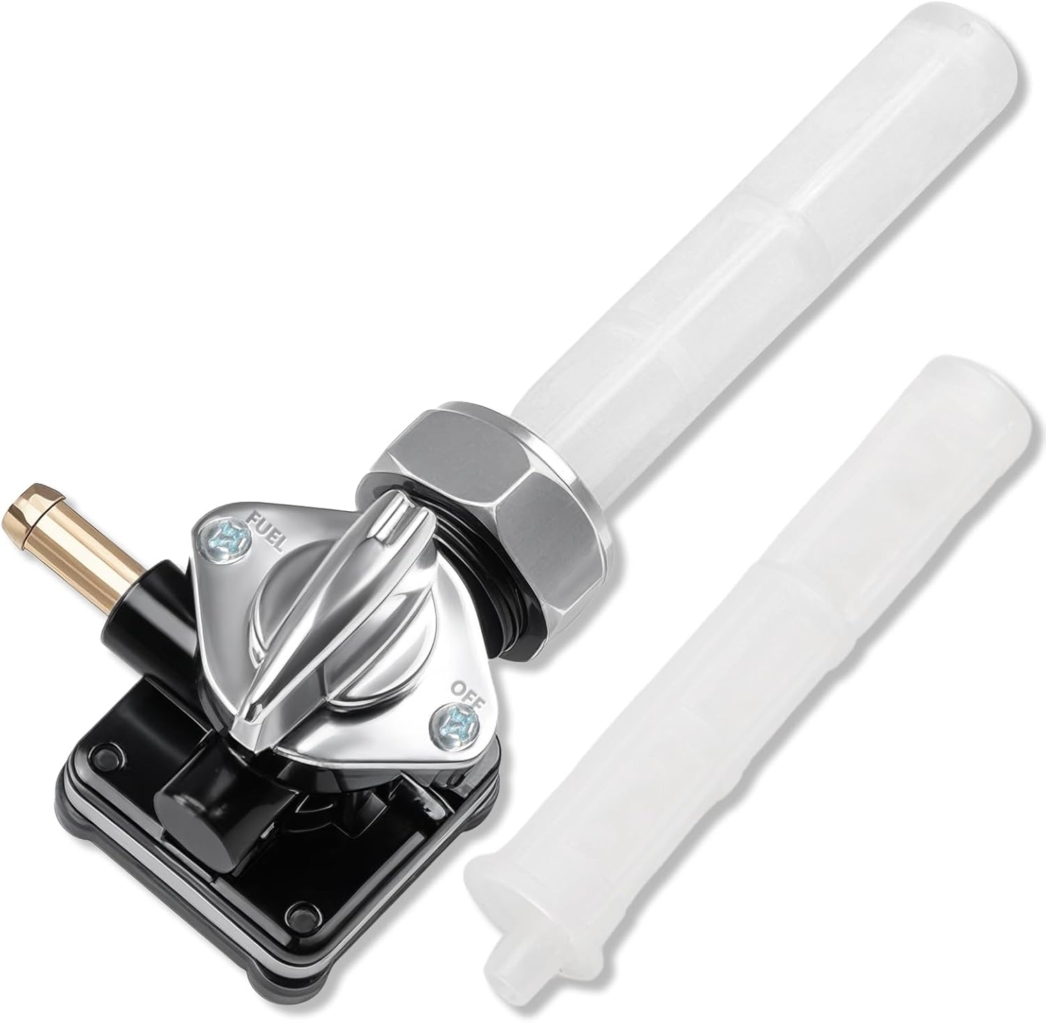 Motorcycle Fuel Valve Petcock with Male Thread Petcock Fuel Shutoff Valve Compatible with Harley FLST FXST FXD FLT 1995-2001 for 1340cc models Replace#: 61338-94D