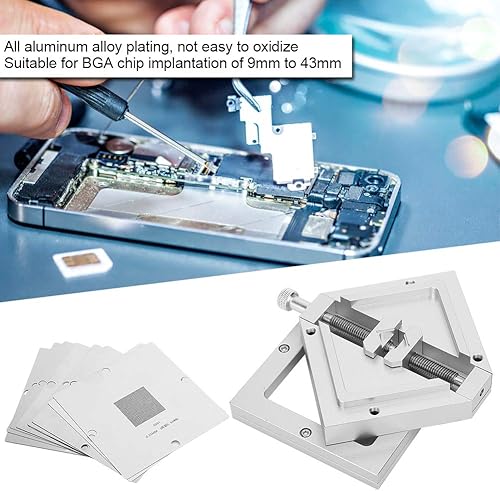 Miniatura 4 de Fafeicy Estación de retrabajo BGA Reballing, plantilla diagonal para equipos de soldador de teléfono CPU HT90 con función de centrado automático