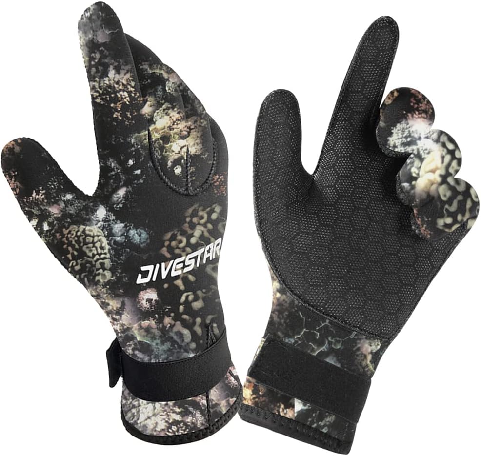 Neoprene Wetsuit Gloves for Men, Women & Kids - 3MM & 5MM Thickness - Anti-Slip, Flexible Dive Gloves for Scuba, Spearfishing, Surfing, Swimming & More