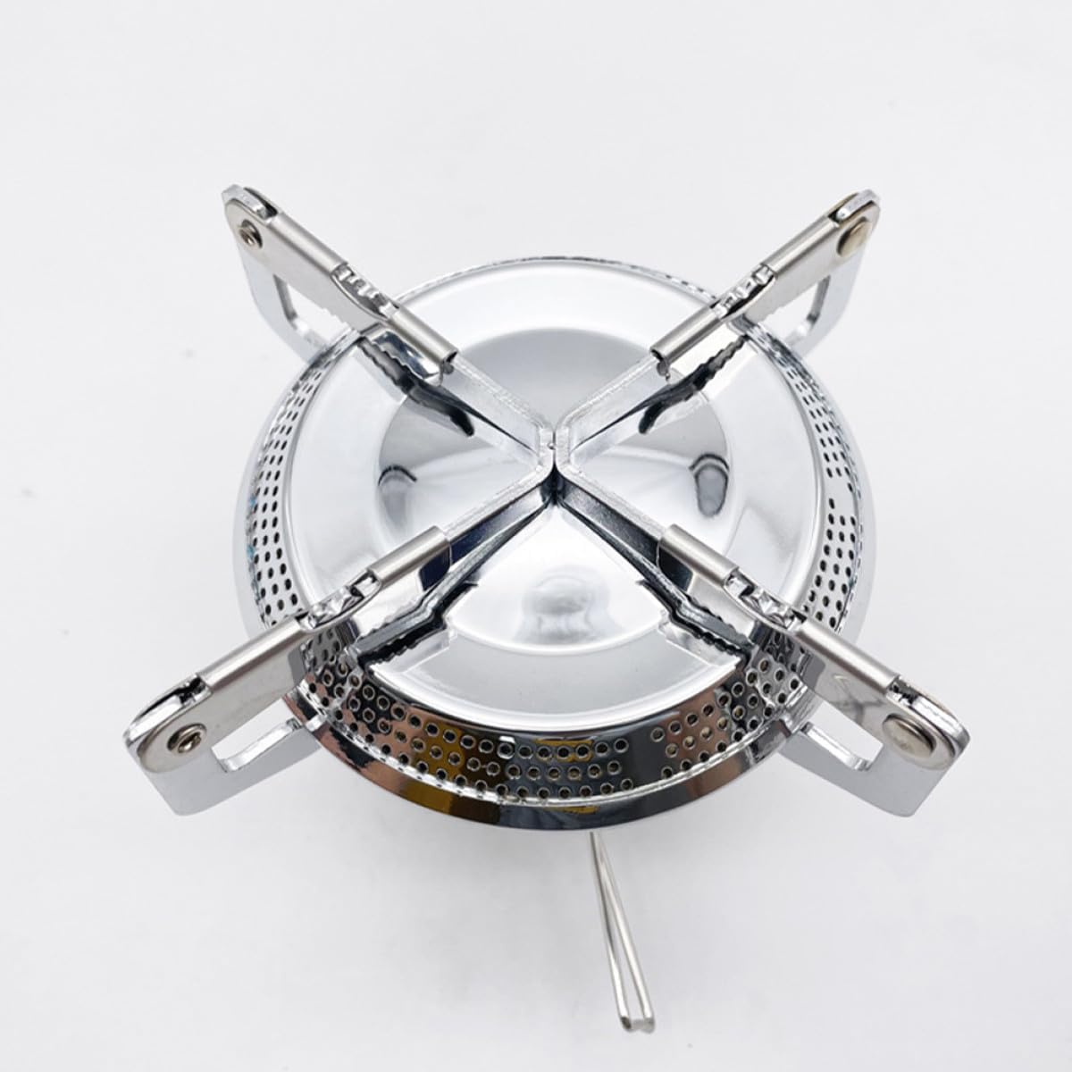 Amosfun Portable Camping Stove Outdoor Gas Stove Integrated Metal Burner High Power Lightweight for Backpacking and Picnic Supplies