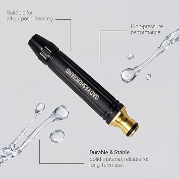 High Pressure Hose Nozzle,Garden Hose Nozzle with Adjustable Spray Patterns - High Pressure Water Hose Nozzles for Car Washing,Garden,Yard,Patio,Home,Easy to Use High Hose Attachment
