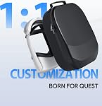 AUBIKA Cas de transport dur compatible avec Meta Quest 3S/Quest 3/Vision Pro/Quest 2 Version Elite/Batterie VR Accessoires pour casques de jeu et contrôleurs tactiles, adaptés aux déplacements et au rangement à domicile