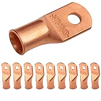 Vista 74 de SELTERM - 2 terminales de anillo resistentes para cable de batería, calibre 4 AWG, pernos de 3/8 pulgadas, terminales de calibre 4, ojales de cobre