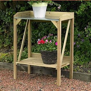 New Outdoor Wooden Fir Potting Table Garden Decking Shelf Plants Stack Tools Stack Organiser