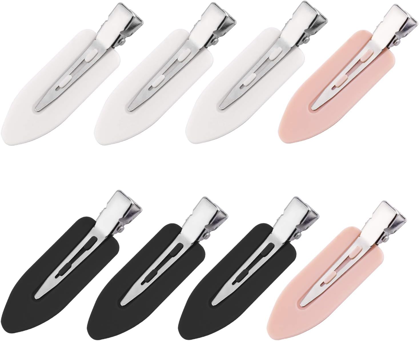 TOYMIS 8pcs No Bend Hair Clips No Crease Hair Clips No Dent Hair Clips