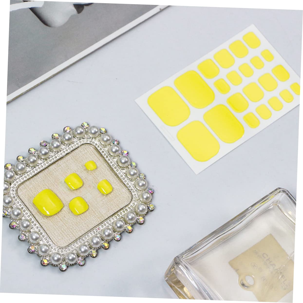 VALICLUD 4 set Adesivi Per Unghie Dei Piedi Decalcomanie Decorazioni Per Unghie Adesivi Per ie Auto Per ie Glitterati Per ie Per 12 fogli*4