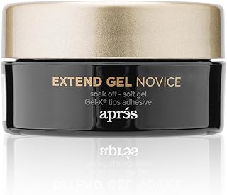 Apres Extend Gel Novice, Gel-X Nail Tips Adhesive, 15 ml Jar Edition, Soak Off - Soft Gel, HEMA-Free, Thick Consistency, Easy Application for Soft Gel Tips