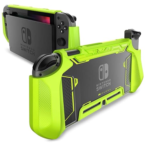Miniatura 14 de Mumba - Funda compatible acoplable con Nintendo Switch, [Blade Series] de poliuretano termoplástico con agarre ergonómico y cómodo Negro