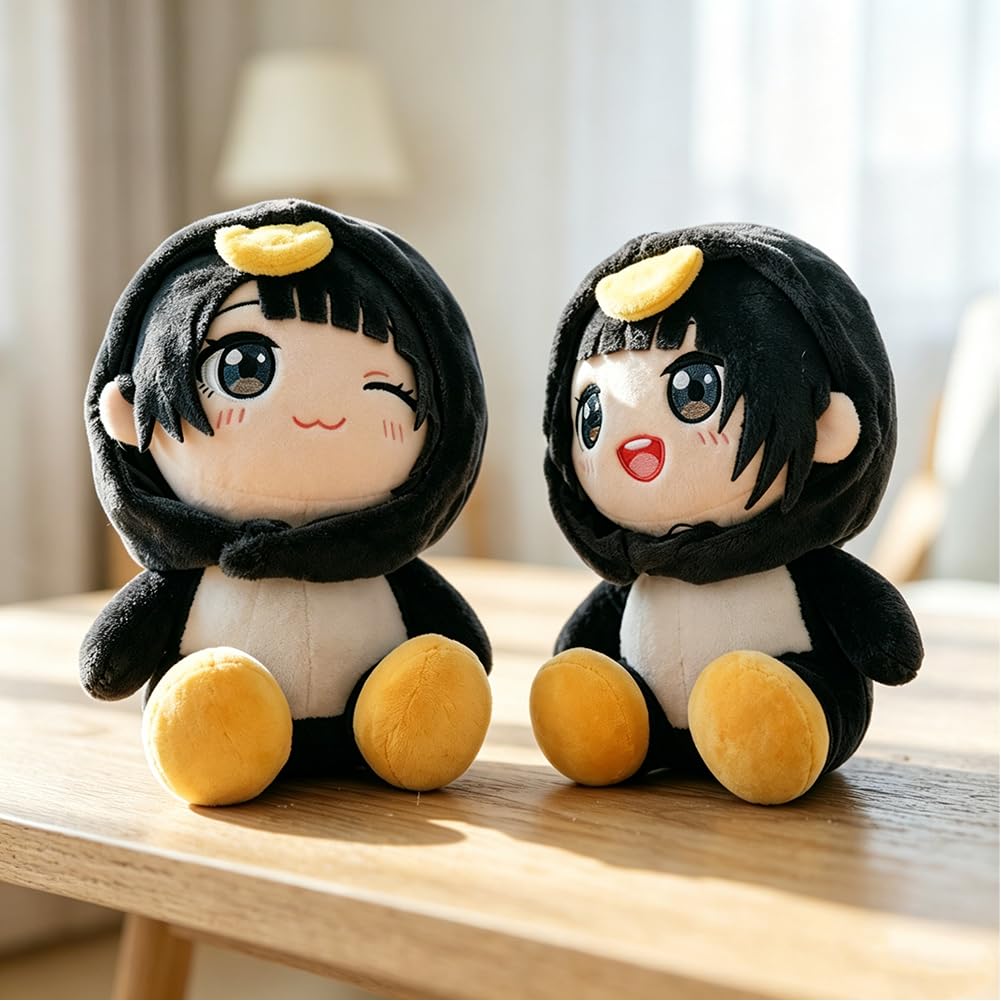 Zhongkaihua Endministrator-Plüschfigur, sitzend, Anime, weich, gefüllt, 15 cm, niedliche Spielfiguren, Anhänger, Ornamente, Endmin-Kissen, Überwurf-Dekorationen