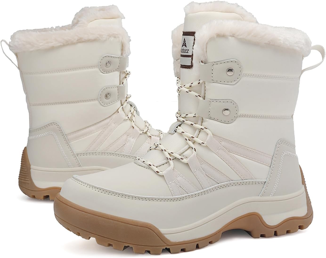 Womens Snow Boots Anti-Slip Cold Weather Fur Lined Comfortable Winter Shoes - Image 2