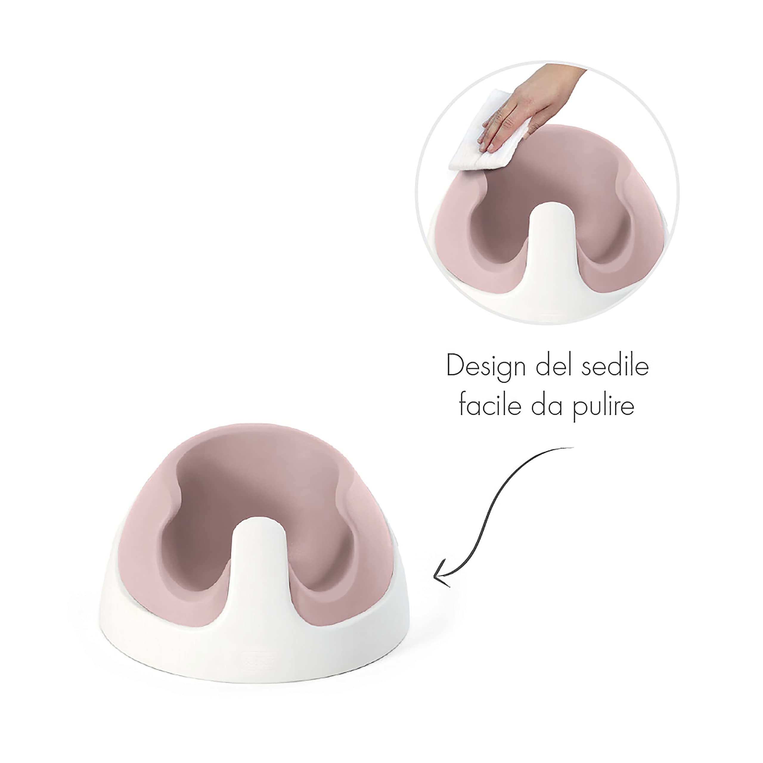 Mamas & Papas Baby Snug seggiolino, vassoio attività regolabile, design resistente, stabile e facile da pulire, Blossom (rosa)