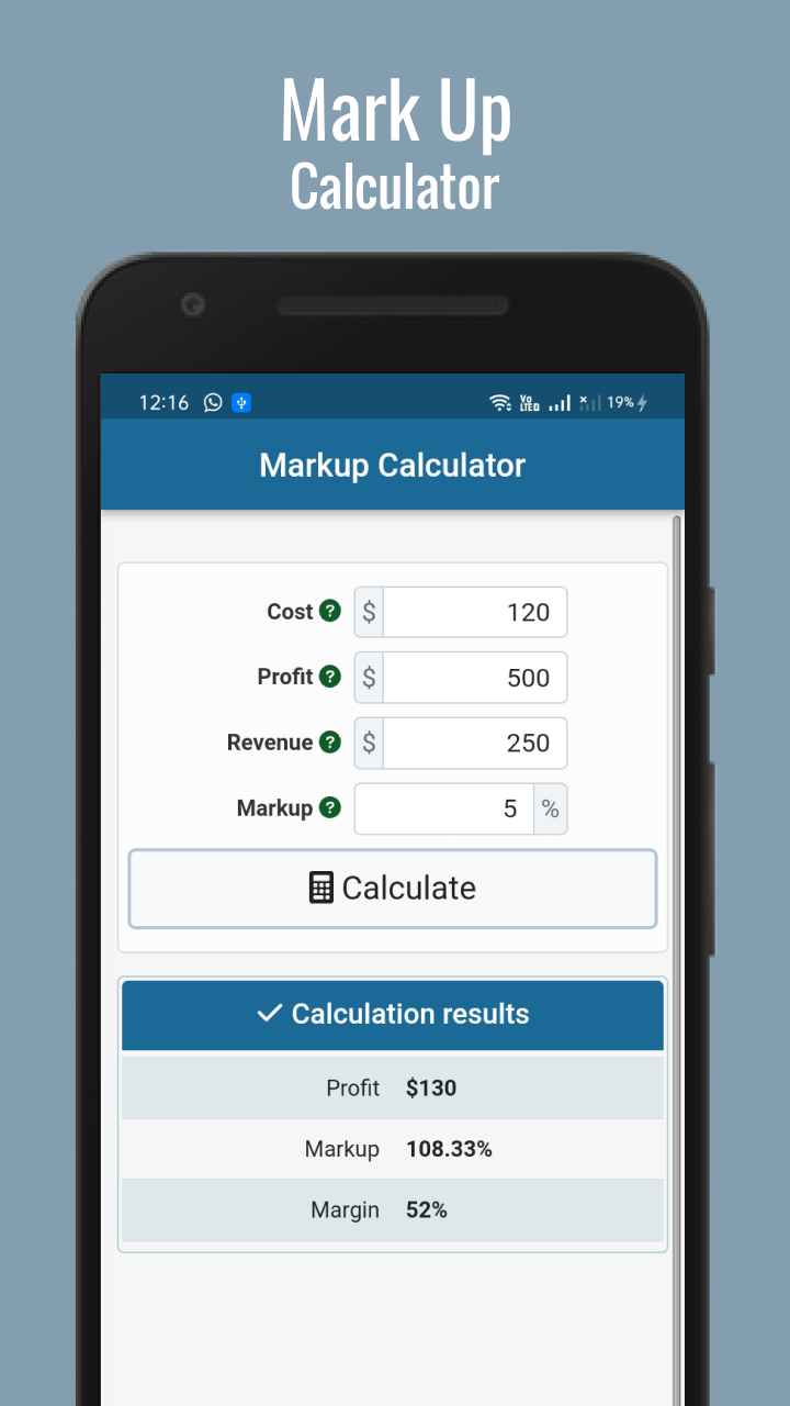 Markup Calculator App on Amazon Appstore