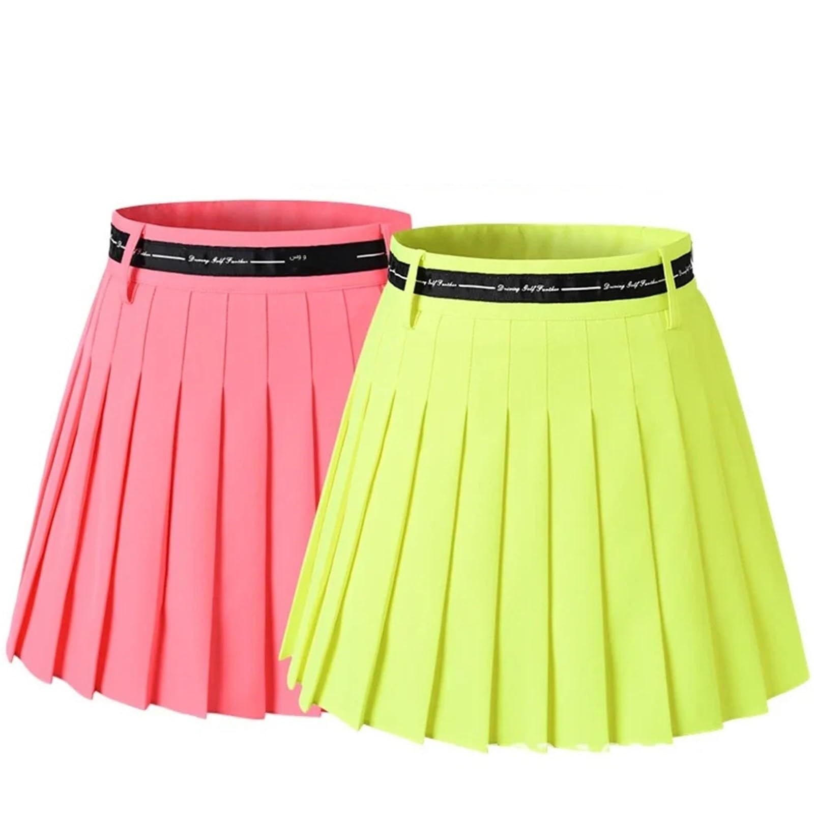 Tennisrock Damen Faltenrock mit hoher Taille, doppellagig, for Sport, Golf, Fitnessstudio, Laufen, Yoga, Workout, sportlich, Halbrock