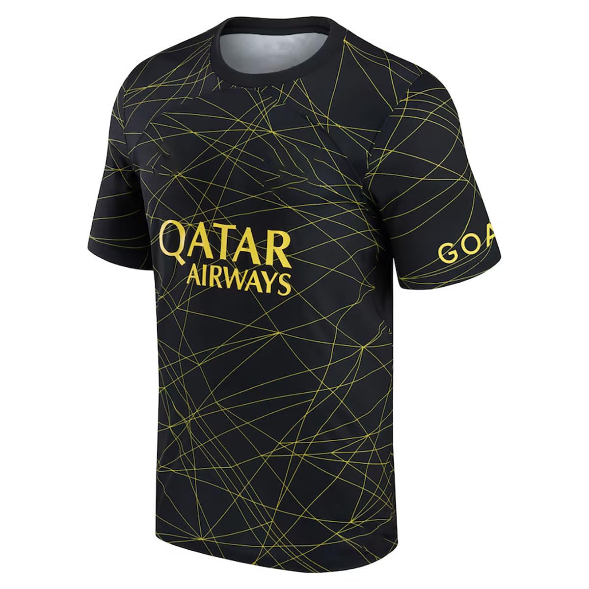 Sports Soccer Football Mbappe 7 Messi Neymar Black Jersey Football T-Shirt with Shorts 2023-24(Kid's, Boy'&Men)(6-7 Years, Multicolor) 1