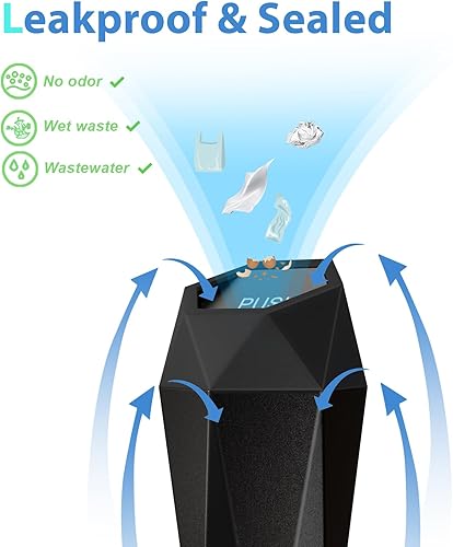 Miniatura 7 de SINSEN Cubo de basura para automóvil, mini cubo de basura con tapa, cubos de basura para puerta de automóvil, organizador de portavasos de diamante,