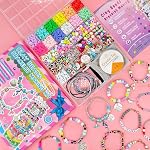 leitait Girls Toys Bracelet Making Kit -3400pcs Beads for Charm Jewelry Making Kit Supplies, Unicorn/Mermaid Crafts Birthday Gifts for Girls Ages 5 6 7 8 9 10 11 12 Years Old