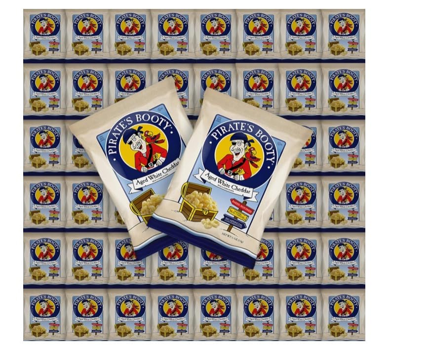 Bulk-Pirate Booty Popcorn Puffs, Individual Bags, 50 Count
