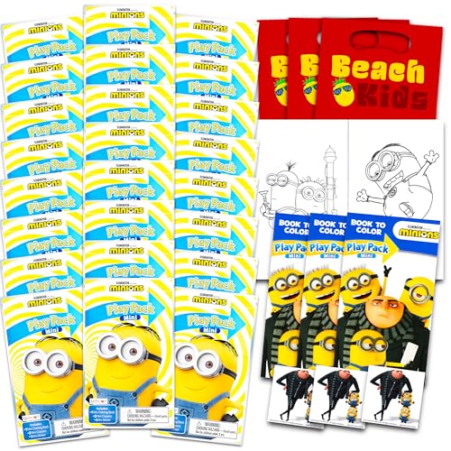 Minions Party Favors for Kids Bundle - 24 Mini Activity Packs