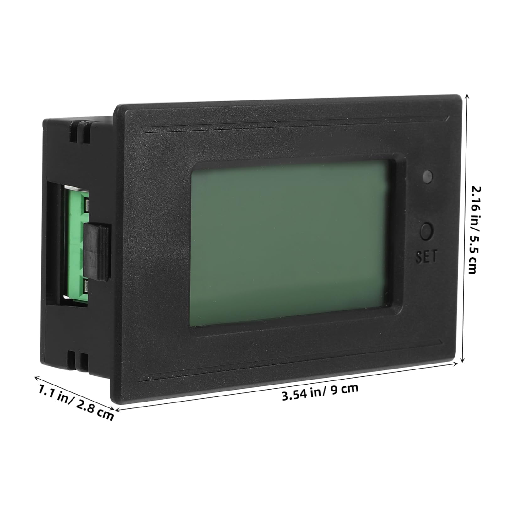 Angoily 3pezzi Misuratore Lcd Per Monitoraggio Controllo Volt e Consumo Facile Installazione Elettrodomestici