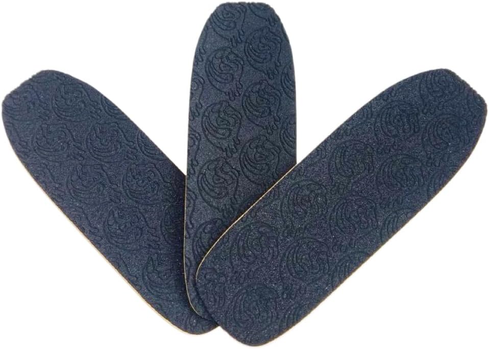 SPITBOARDS® Fingerboard Grip Tape 32 mm x 100 mm (1mm Thick) 3 pcs Round Cut Shape Cut Out with Laser Logo 3 Pieces for Fingerboard Or Fingerskate Griptape (32 mm x 100 mm)