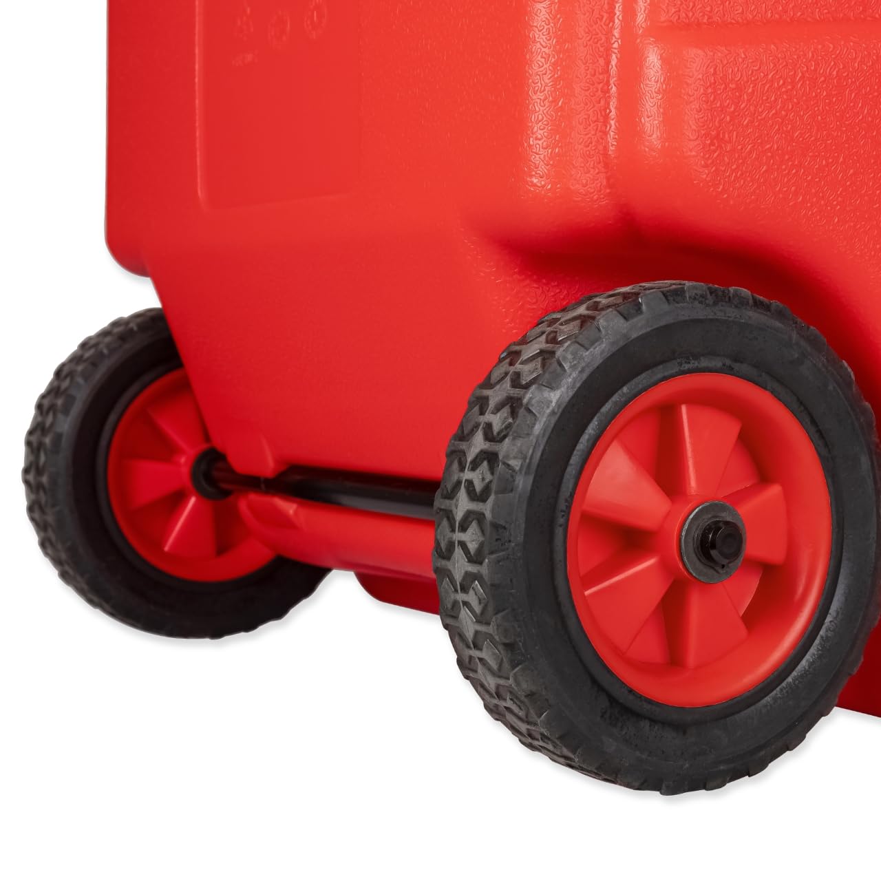 WALTER Kraftstofftrolley 53L, Benzinkanister aus HDPE mit Rädern | Handpumpe, Mobiler, 3 m Schlauch, 8L/min, für Diesel & Benzin, ideal für Boote & Offroad