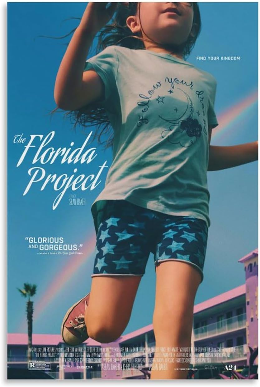 The Florida Project Movie Poster Funny Room Decor Canvas Poster, Posters For Room Aesthetic Canvas Wall Art 12x18inch(30x45cm) Unframe-style