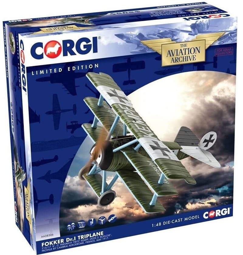 Amazon.co.jp: CORGI 1/48 完成品 FOKKER Dr.I TRIPLANE 213/17 'K