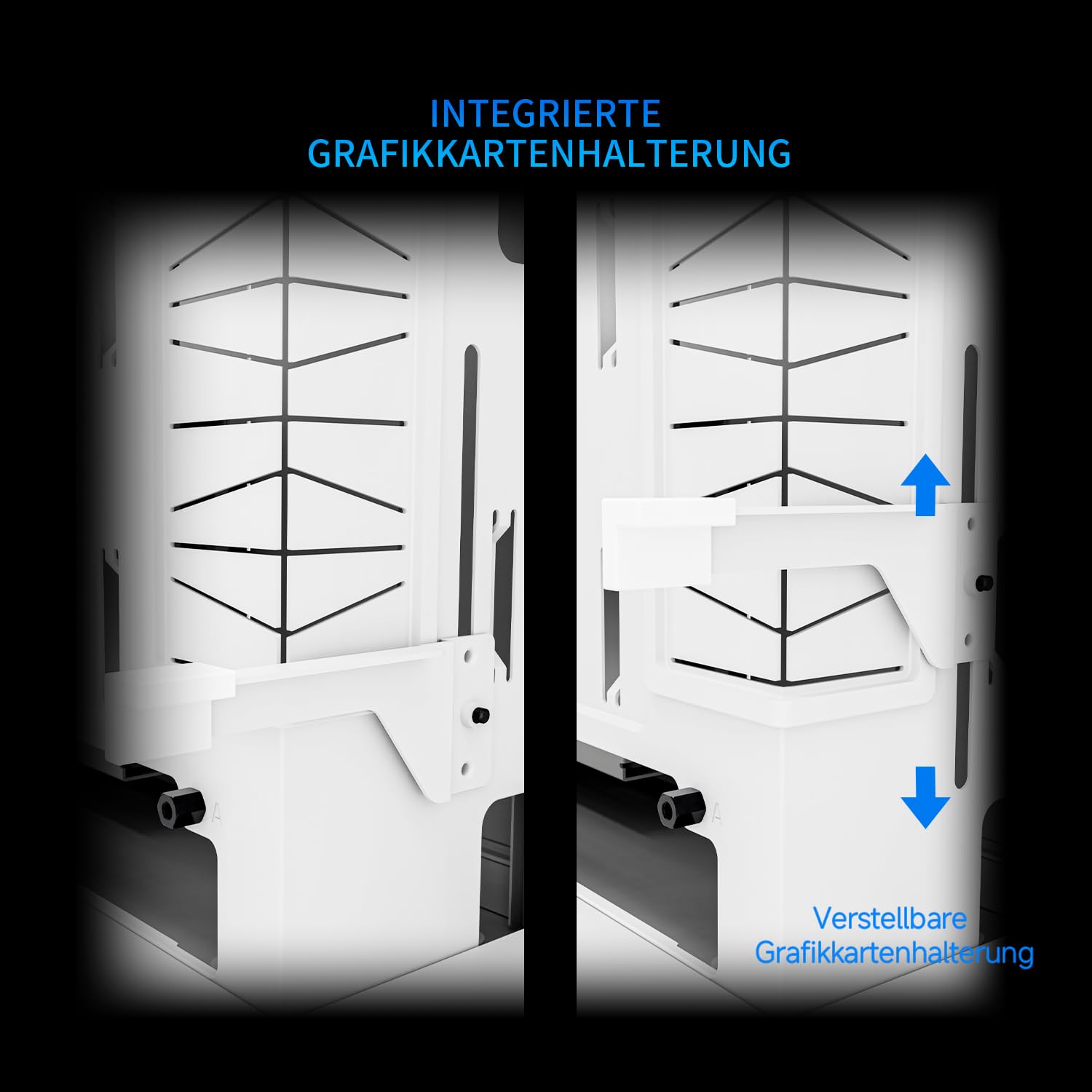 TR Alloggiamento per computer A70 ARGB bianco, illuminazione ARGB da 5 V, eccellente dissipazione del calore grazie alla ventilazione a rete, più alloggiamenti per dischi rigidi, adatto per lavori fai