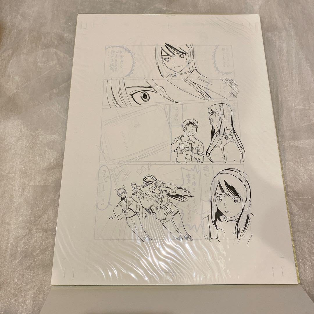 激レア玉越博幸直筆原稿5枚ダブルヒロイン原画