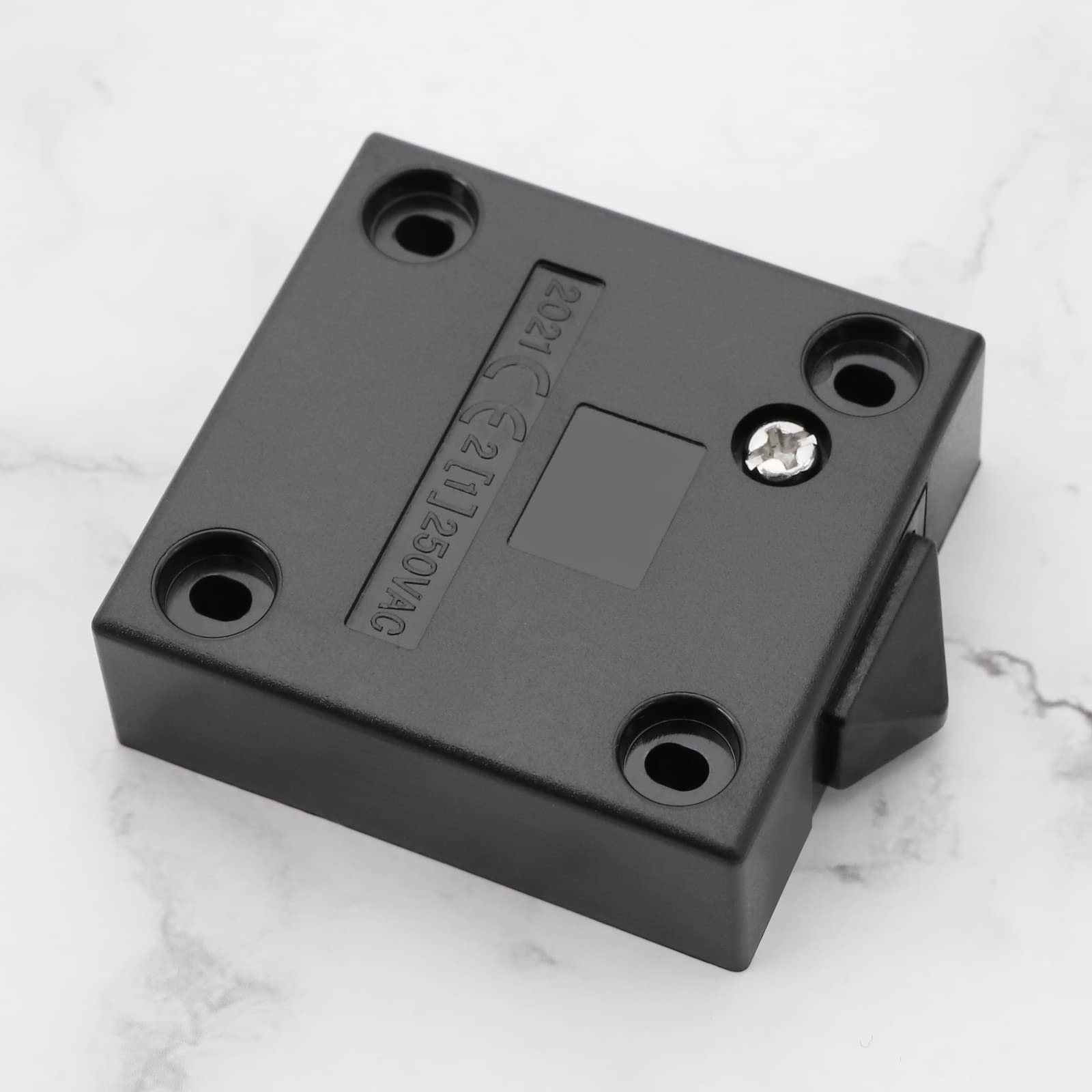 2-Pack Black Cabinet Door Light Switch - 12V/24V/110V Touch Switch For Closet, Wardrobe Lights