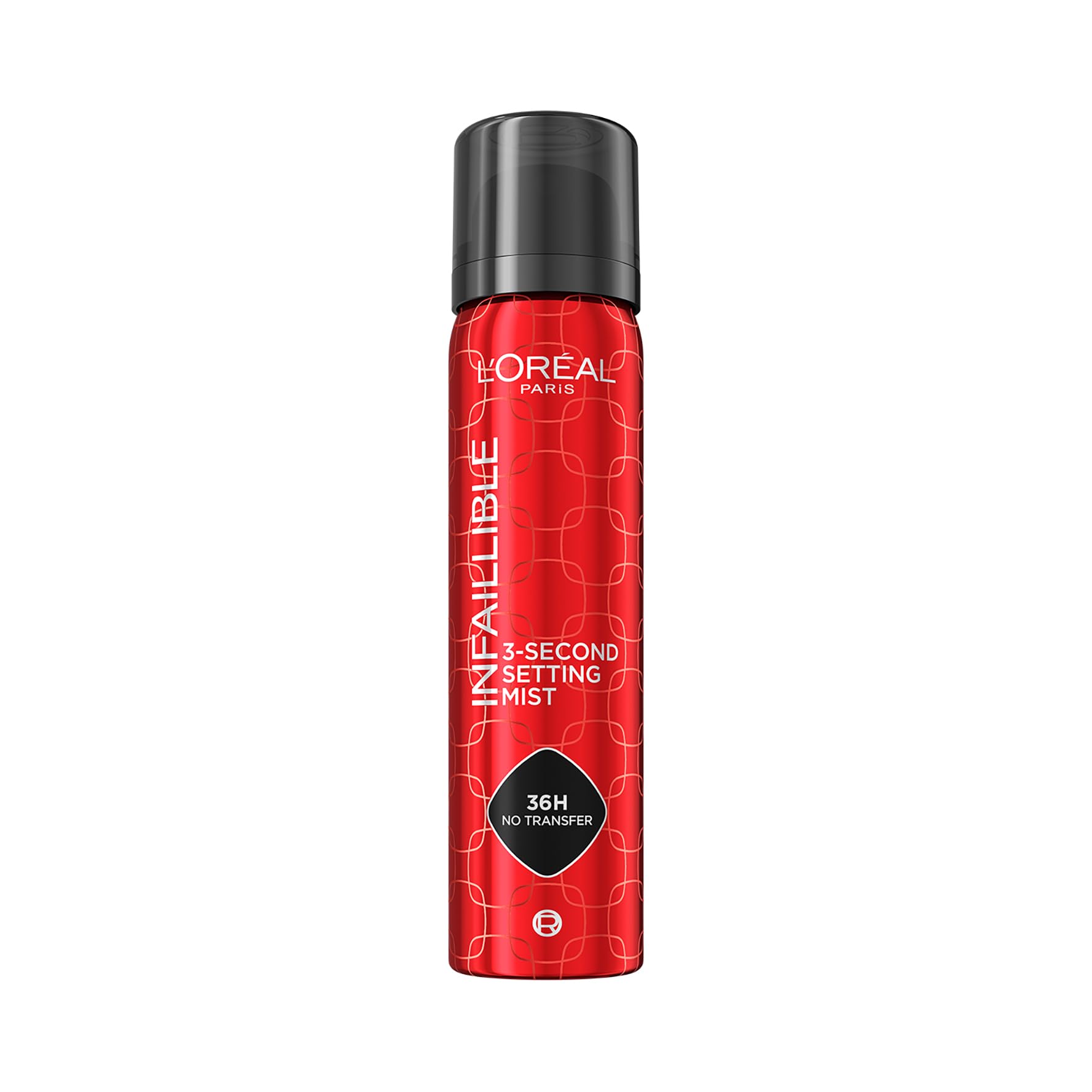 L'Oréal Paris, Spray Fissante per il Make-​Up, No Transfer, Ad Asciugatura Rapida, Tenuta Fino a 36H, A Prova di Sudore e Umidità, Infaillible 3-​Second Face Setting Mist, 75 ml