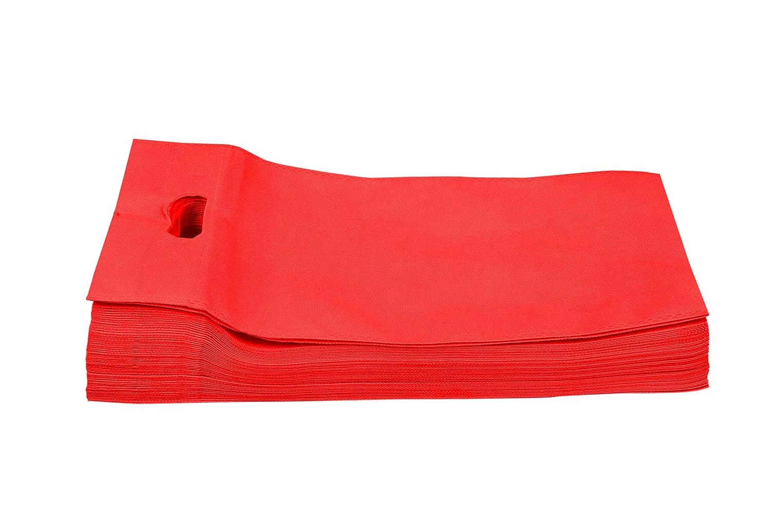 v4l RED Color D-Cut Cloth Carry Bag, Handle Bag, Shopping Bag, Daily Use Bag, Gift Bag-picture-40