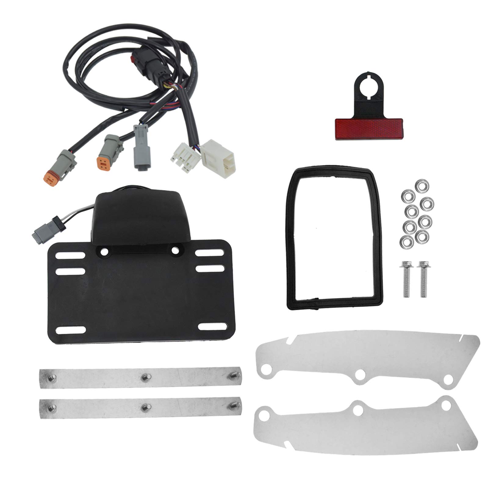 Fascia Parafango Posteriore Moto con Luce Led Adatta per Harley Touring Road Glide Street Glide Electra Glide 2009-2013