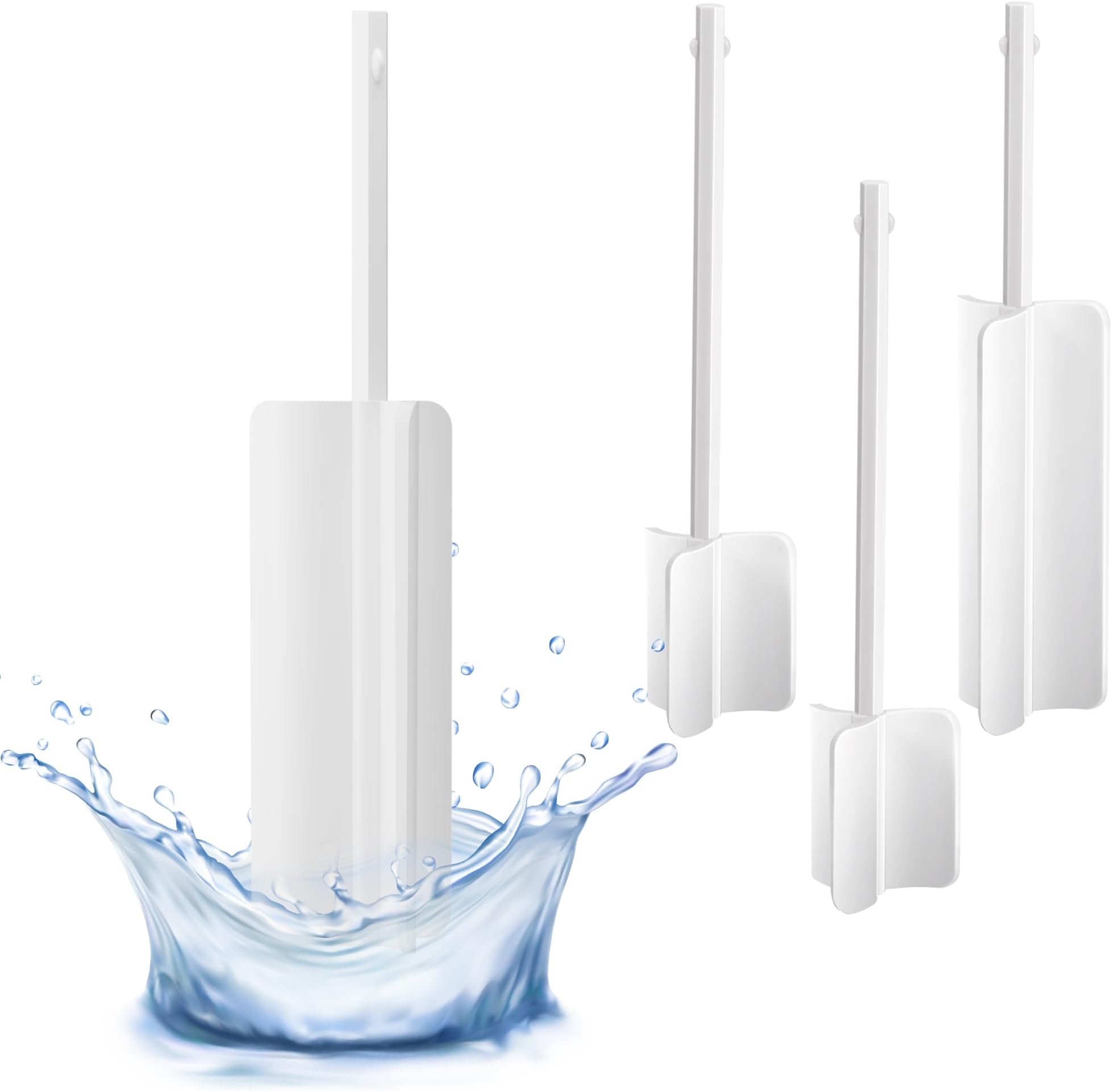 Resiners Dual-Head Resin Mixer Paddles for Auto Resin Mixing, 4pcs Durable Epoxy Mixer Replacement, Electric Stirrer Paddles, Drill Attachment for Resin Casting, Silicone, Paint Mixing, Soap Making