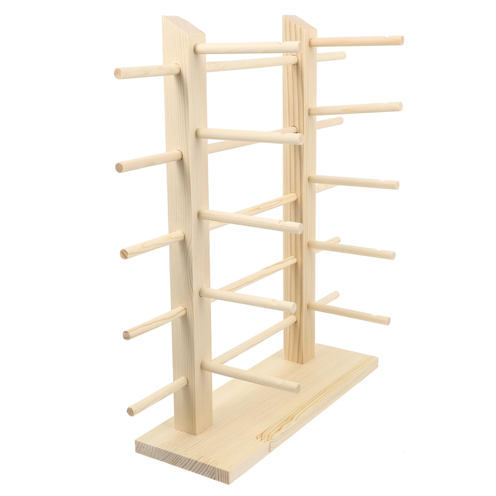 Holibanna Espositore Beige per Occhiali da Sole in Materiale Sintetico Supporto per 10 Paia Struttura in Legno e Organizzazione Elegante per Uso Domestico