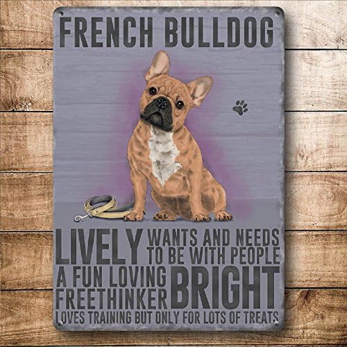 Metal Wall Sign French Bull Dog Personality