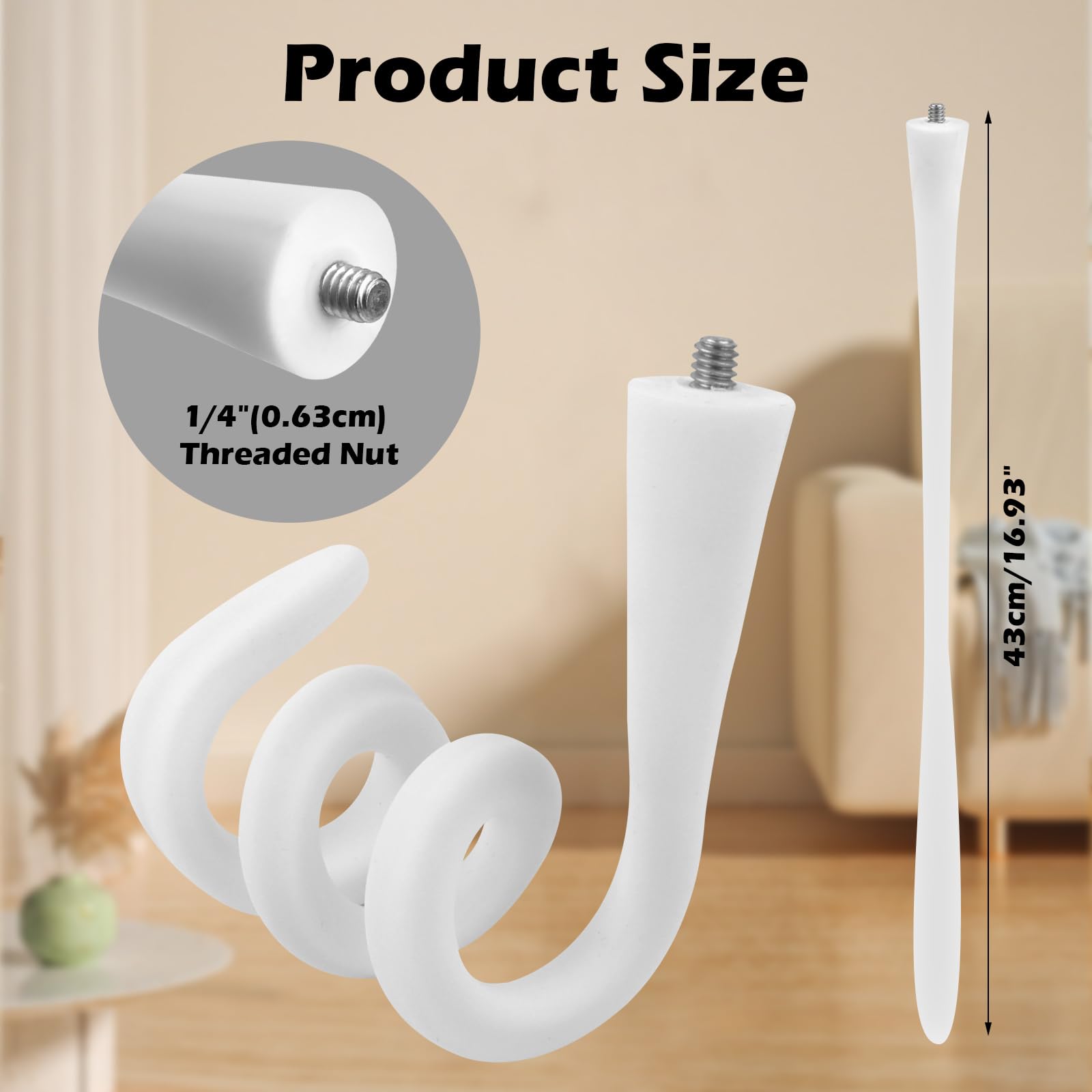 Soporte Camara Vigilancia Bebe Universal, Soporte Vigilabebes con Tornillo 1/4", Soporte Camara Bebe con Palo Flexible, Soporte para Monitor de Bebé, Compatible con la Mayoría de Vigilabebés