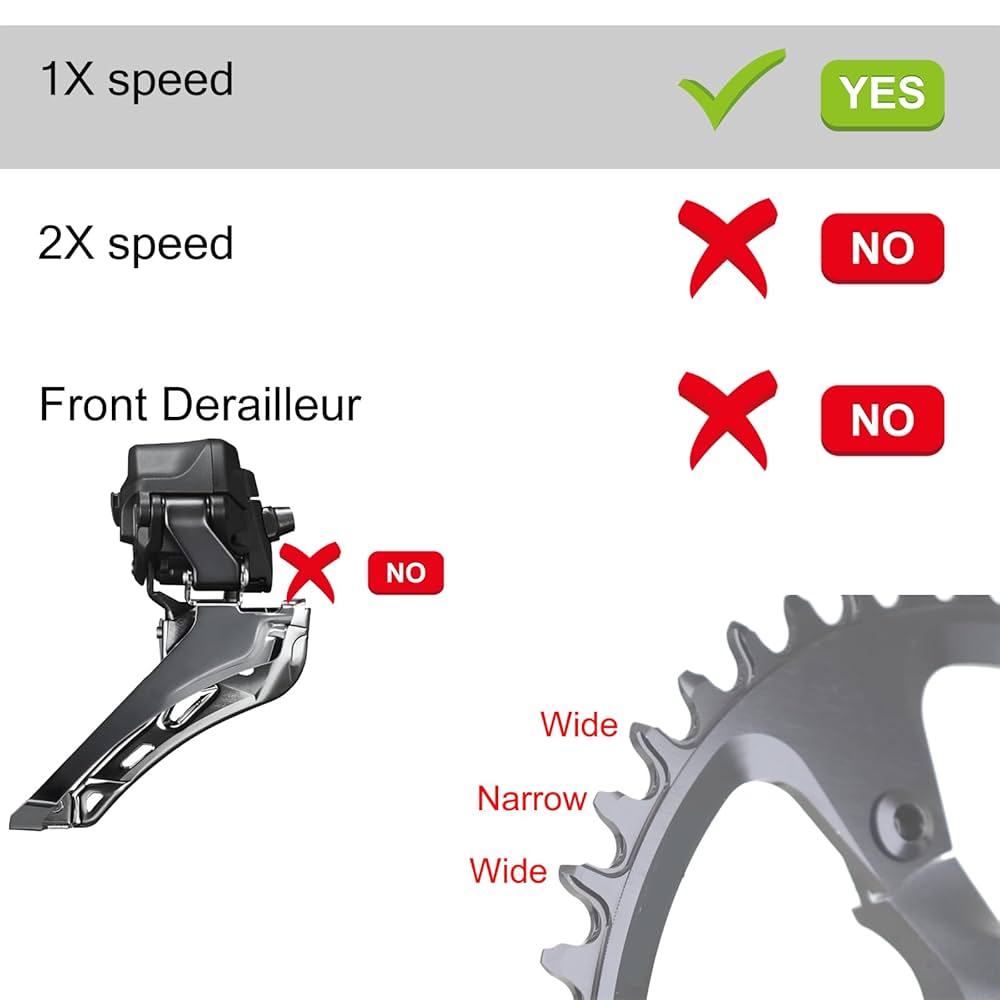 Amazon | STONE ラウンドシングルチェーンリング 110BCD R7000