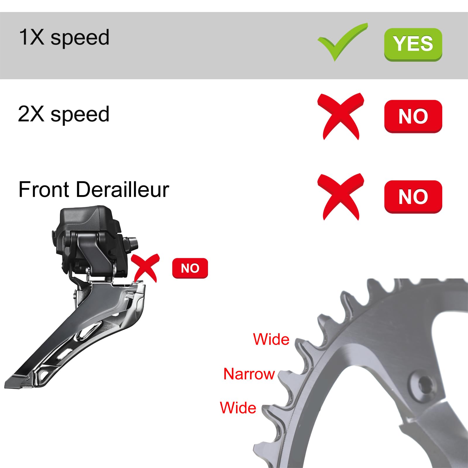 Amazon | STONE ラウンドシングルチェーンリング 110BCD R7000