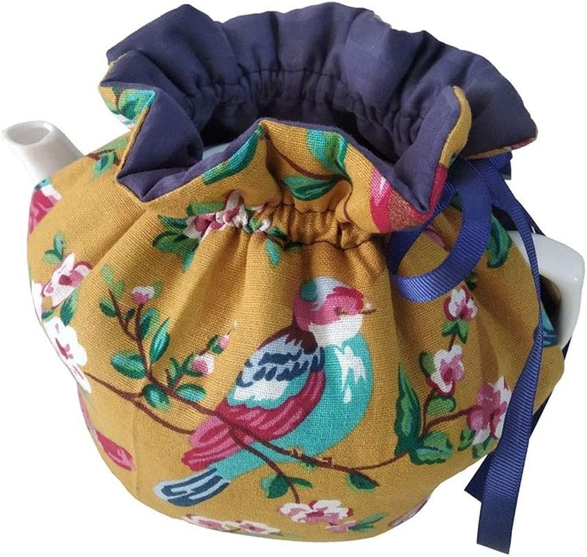 Tea Pot Cozies, Cotton Vintage Floral Teapot Dust Cover Tea Cosy, Kitchen Home Decorative Tea Pots Cozy with Insulation Pad for Housewife, Friend, Mom