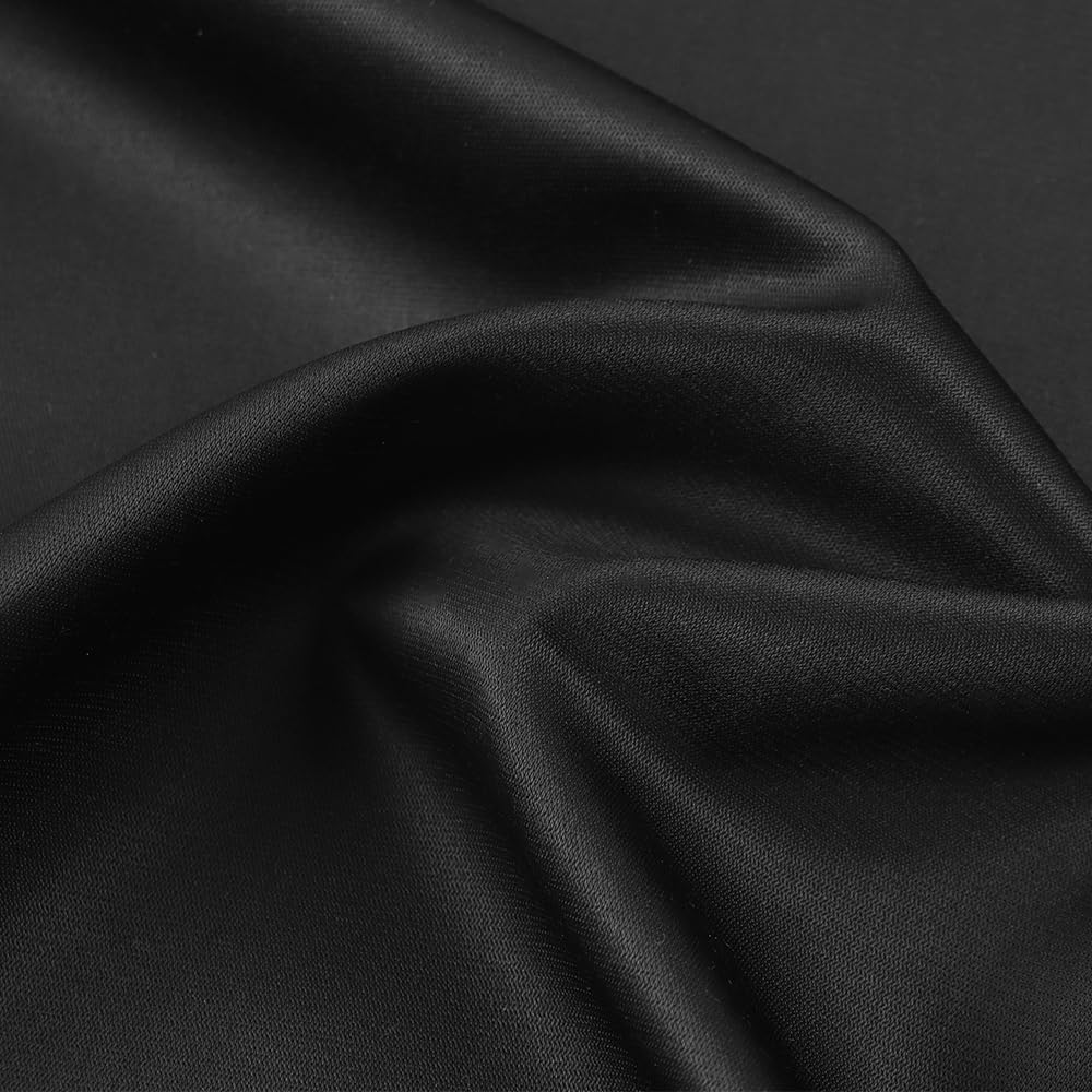 Spring&Gege Boys Shiny Satin Dress Shirts Sateen Long Sleeve Wrinkle-Free Solid Formal Wedding Button Down Shirts - Image 6