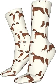 Trainer Socks Boxer Dog Dogs Boxer Athletic Socks Unisex Office Socks Anti Bliste Work Socks For Football Trekking Walking 40Cm