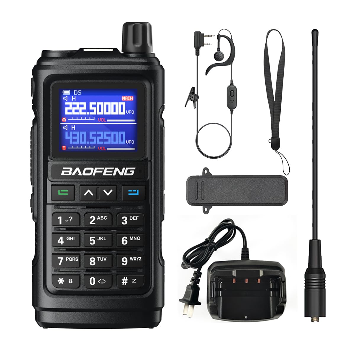 Walkie Talkie Professionali UV-5R Dual Band - Radio VHF/UHF Con Torcia LED E VOX