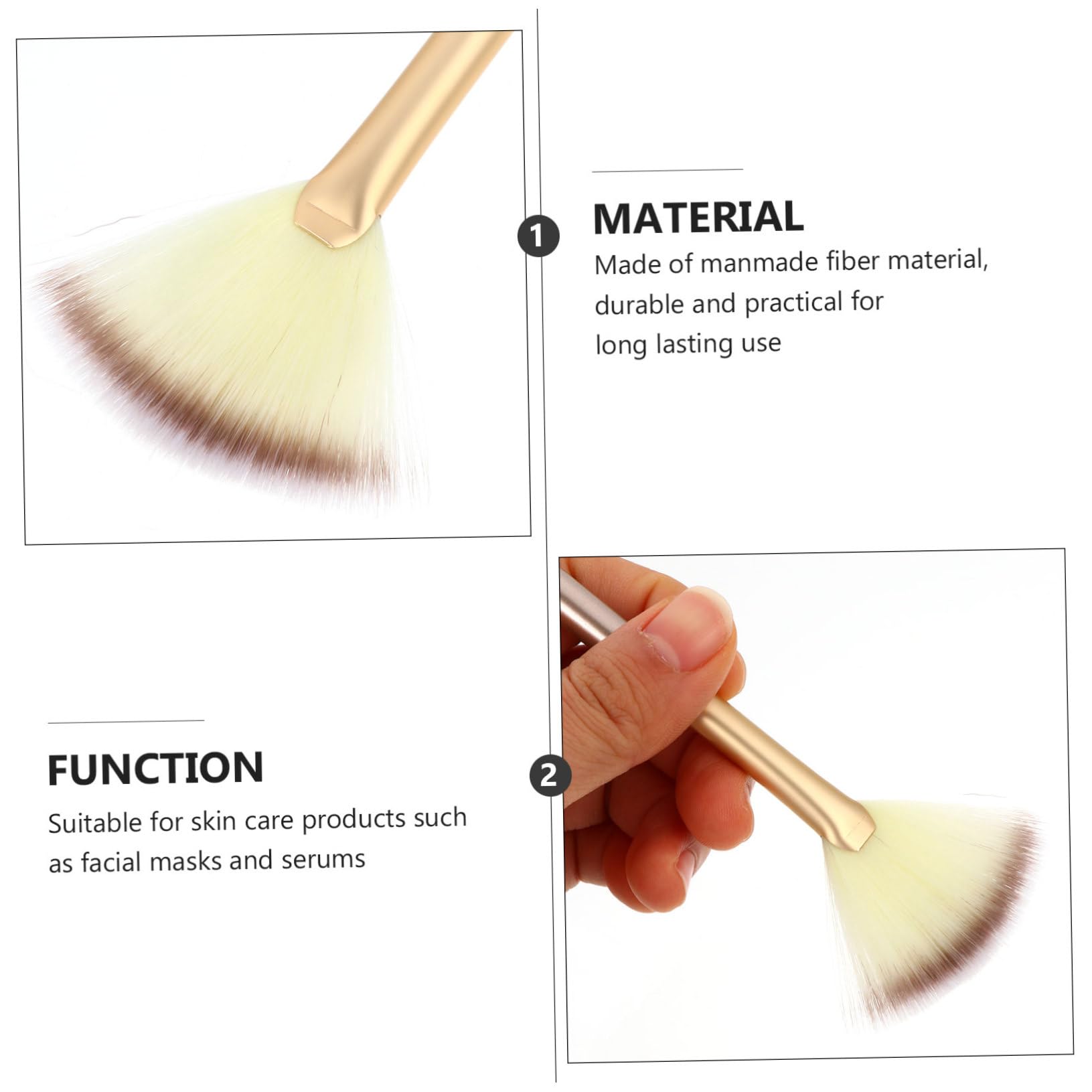 FRCOLOR 27 Piezas Pincel de maquillaje en forma de abanico brocha para rubor herramientas de limpieza brocha de maquillaje cepillo para contornear brocha para polvos colocar suite