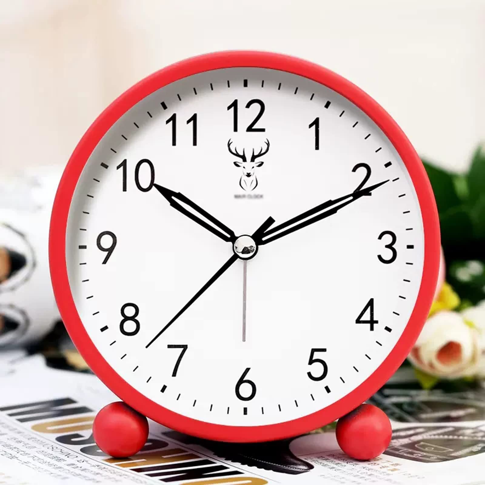 SDFsdfdS Alarm clock, Alarm clocks bedside for bedrooms, Clock, Clocks Bedside(Grijs)