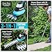 DURATECH Cordless Hedge Trimmer, 7.2V 3-in-1 Handheld Electric Grass Trimmer & Hedge Shears with 50
