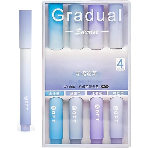 Aesthetic Cute Highlighter Pen Set