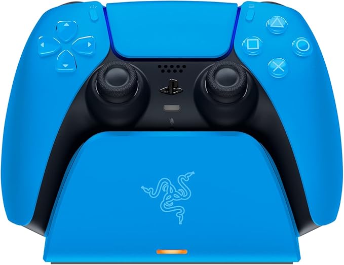 Razer Quick Charging Stand - Base de carga rápida para mando inalámbrico de PS5 (Diseño de Base Curva, Combina con tu Mando de PS5, Desplazamiento con una sola mano) Azul oferta Amazon